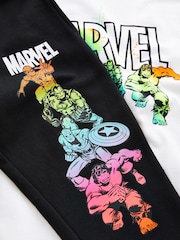 White/Black Licensed Marvel Avengers T-Shirt and Joggers Set (3-16yrs) - Image 3 of 3