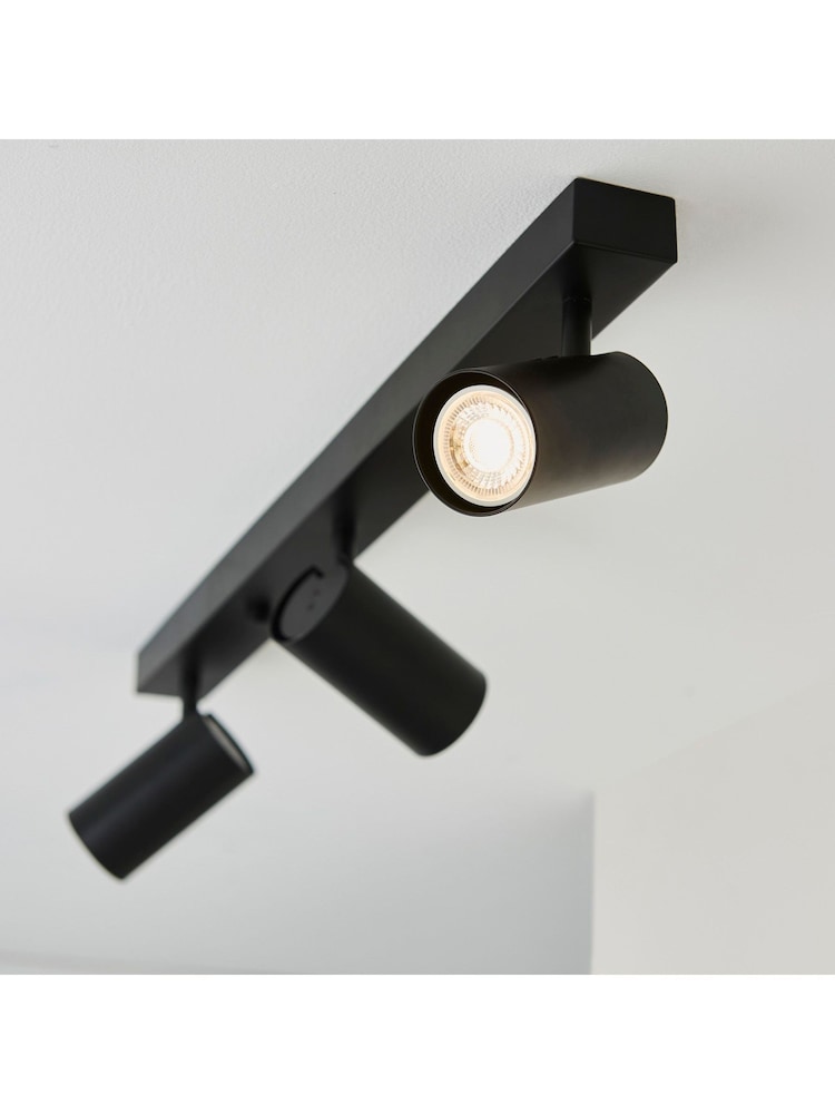 Gallery Home Black Erie 3 Bulb Ceiling Light Ceiling Light - Image 2 of 3