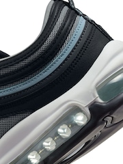 Nike Black/Green Air Max 97 Trainers - Image 10 of 11