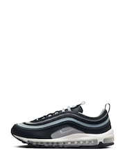 Nike Black/Green Air Max 97 Trainers - Image 2 of 11