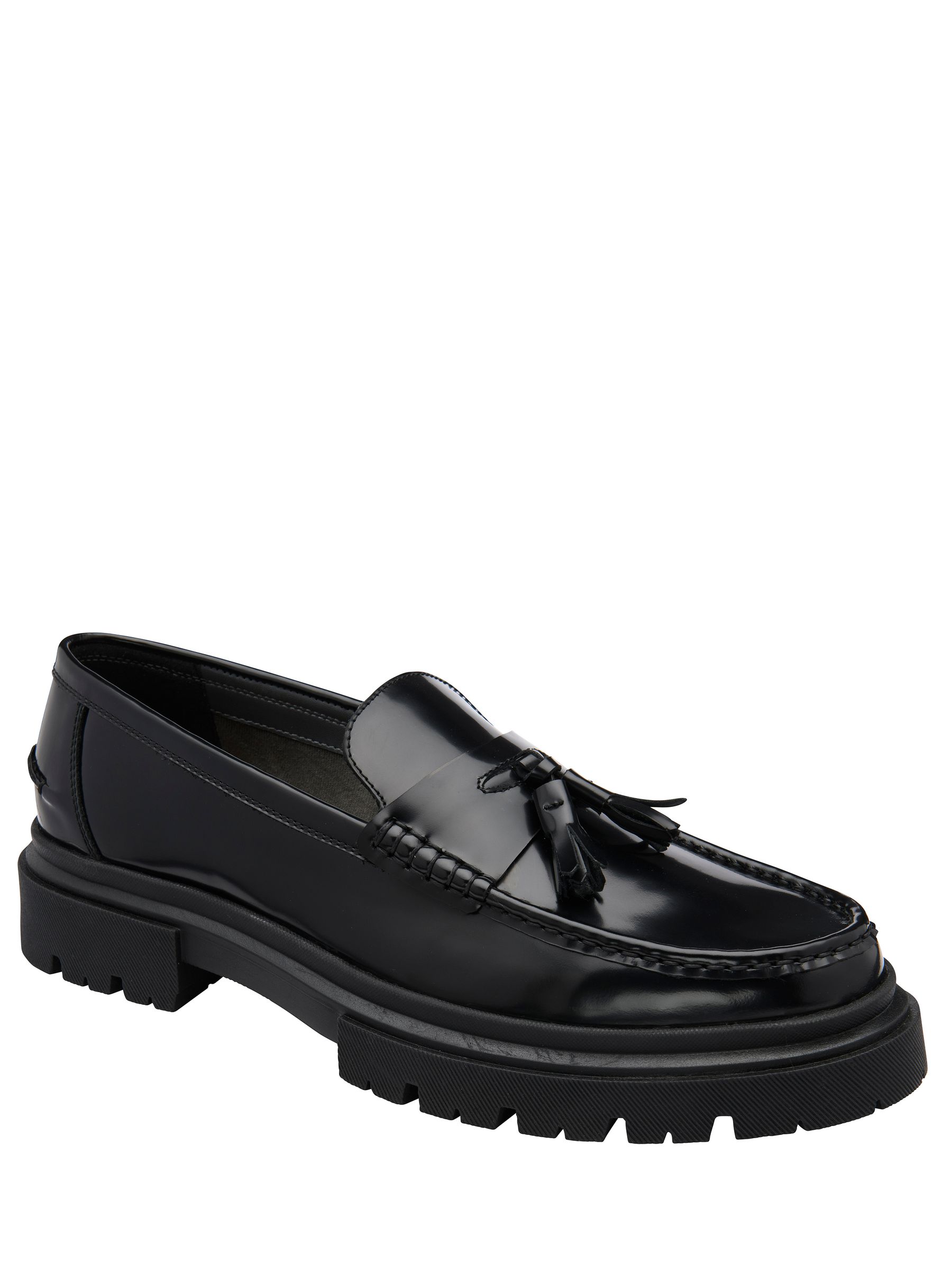 Frank Wright Black Cook Leather Slip-On Loafers - Image 3