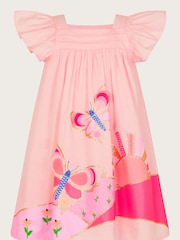 Monsoon Baby Pink Butterfly Sunrise Dress - Image 1 of 3
