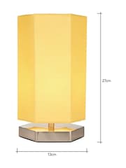 Glow Pair of Hexagon Table Lamp Ochre - Image 5 of 5