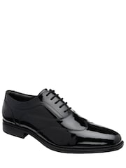 Frank Wright Black Leather Lace-Up Brogue Shoes - Image 1 of 4