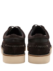 Frank Wright Dark Brown Suede Lace-Up Shoes - Image 3 of 4