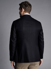 Charles Tyrwhitt Blue Luxury Italian Hopsack Classic Fit Jacket - Image 2 of 5