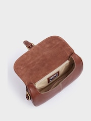 Osprey London The Hurlingham Italian Leather Convertible Saddle Brown Bag - Image 3 of 6