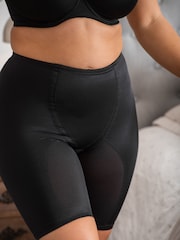 Pour Moi Black Hourglass Shapewear Firm Tummy Control High Waist Shorts - Image 3 of 5