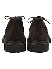 Brun - Bottes en cuir à lacets Frank Wright - Image 3 sur 4