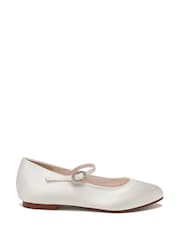 Rainbow Club Cream Infants Binx Satin Bridesmaid Shoes - Image 1 of 4
