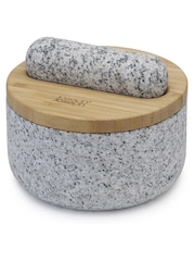 Joseph Joseph Grey Dash Pestle & Mortar With Bamboo Lid - Image 3 of 4