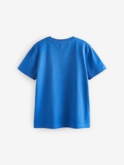 Cobalt Blue Shark Short Sleeves Graphic 100% Cotton T-Shirt (3-16yrs) - Image 2 of 3