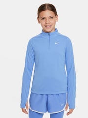 Modrá - Nike Dri-FIT Long Sleeve Half Zip Top - Obrázok 1 z 6