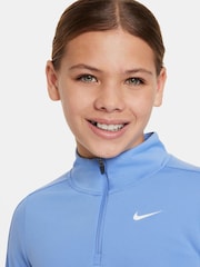 Modrá - Nike Dri-FIT Long Sleeve Half Zip Top - Obrázok 3 z 6