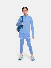 Modrá - Nike Dri-FIT Long Sleeve Half Zip Top - Obrázok 6 z 6