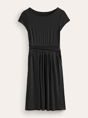 Boden Black Grnd Amelie Jersey Dress - Image 5 of 5