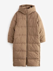 Toffee Brown Padded Coat - Image 6 of 8