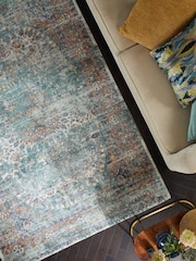 Teal Blue Emporium Oriental Rug - Image 5 of 6