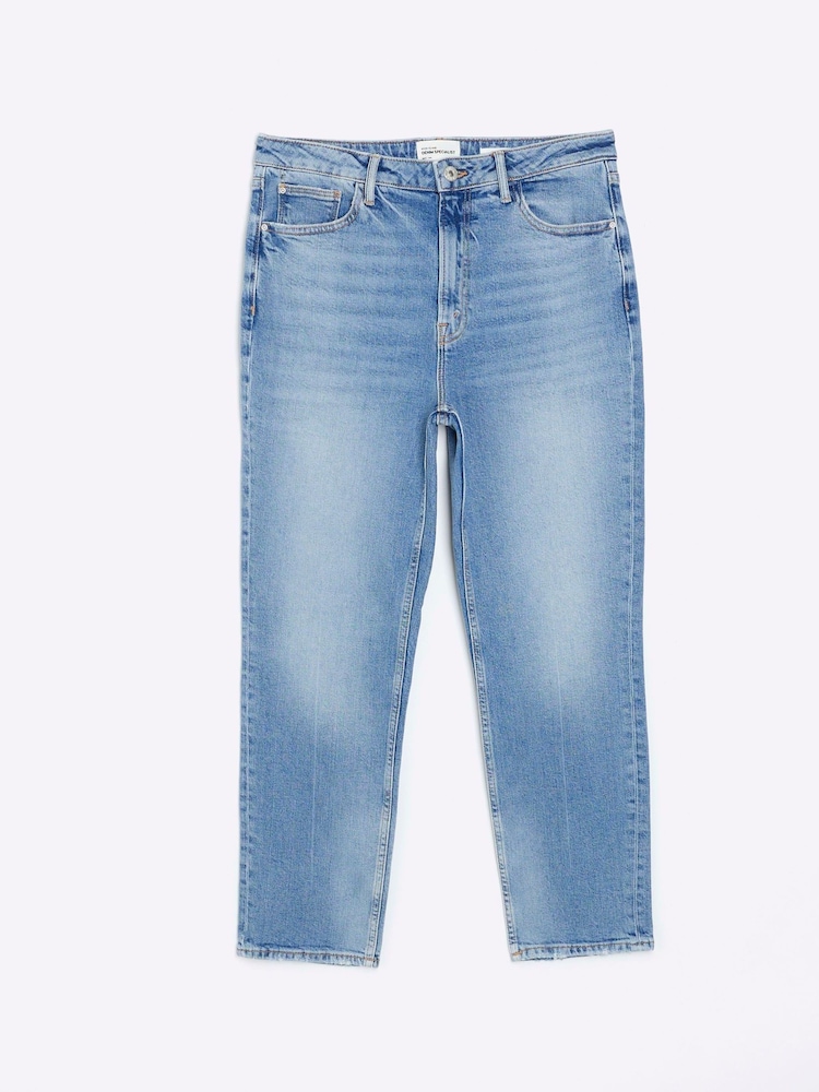 River Island Blue High Rise Slim Stretch Jeans - Image 1 of 6