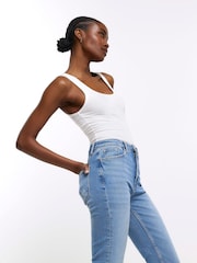 River Island Blue High Rise Slim Stretch Jeans - Image 6 of 6