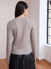 Neutral - Weiches geripptes Shirt mit langen Ärmeln und TENCEL™ Lyocell - Image 3 of 6