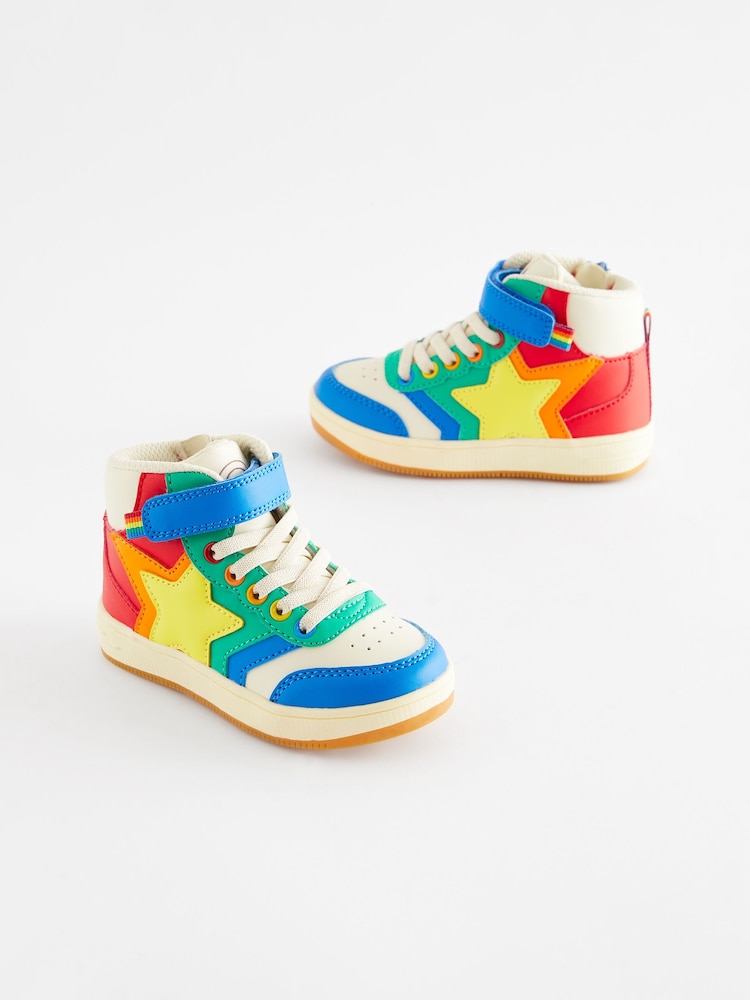 Več svetlih odtenkov - Little Bird by Jools Oliver Star Hi-Top Trainers - Slika 1 iz 6 Več svetlih odtenkov - Little Bird by Jools Oliver Star Hi-Top Trainers - Slika 1 iz 6