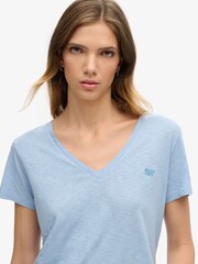Superdry Blue Studios Embroidered 100% Cotton V-Neck T-Shirt - Image 2 of 7