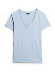 Superdry Blue Studios Embroidered 100% Cotton V-Neck T-Shirt - Image 6 of 7