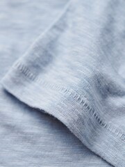 Superdry Blue Studios Embroidered 100% Cotton V-Neck T-Shirt - Image 7 of 7