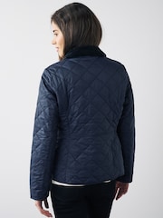 Barbour® Navy Deveron Diamond Quilt Lightweight Jacket - Image 2 of 5