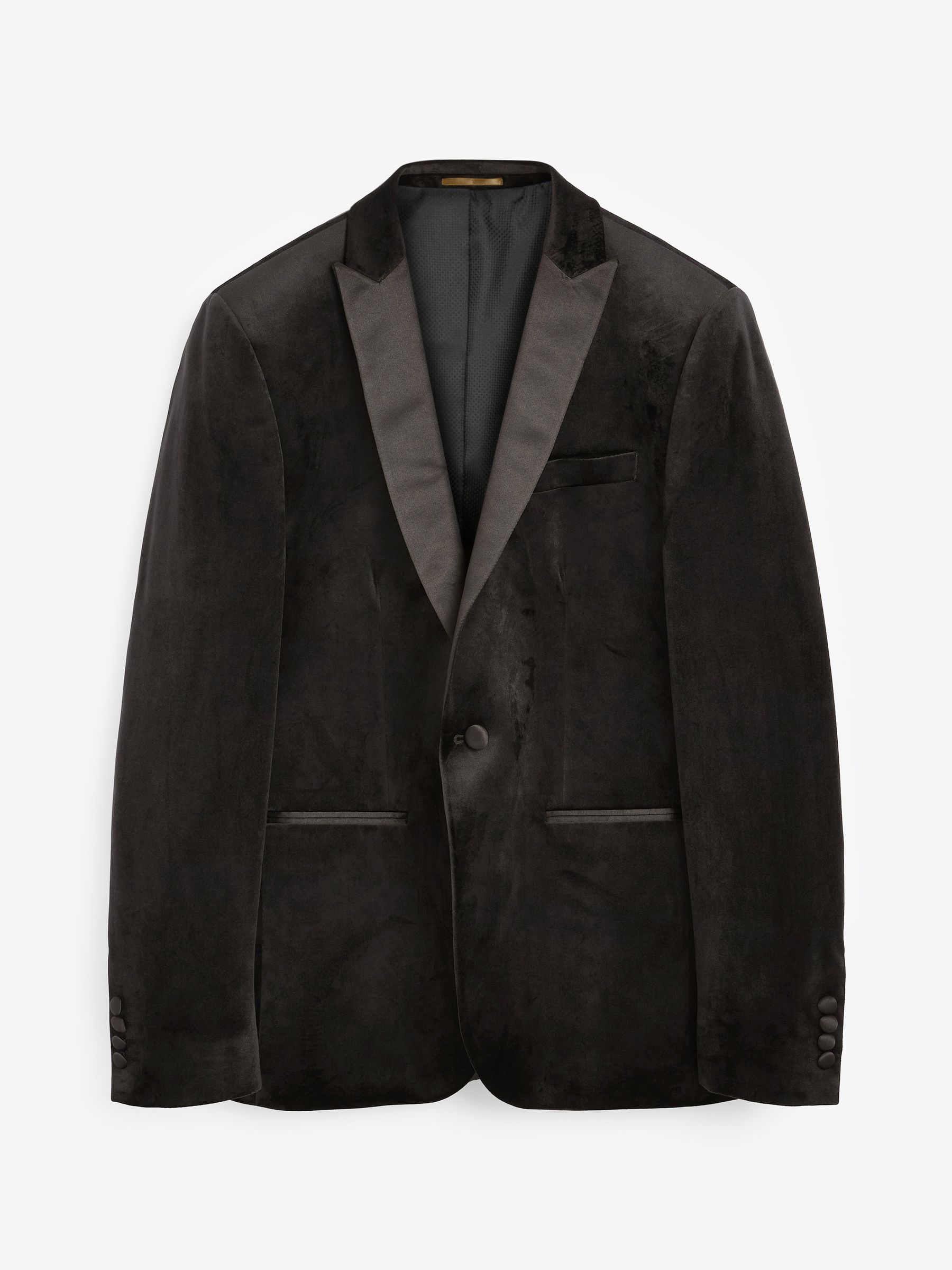 Buy Black Slim Fit Velvet Blazer from Next USA