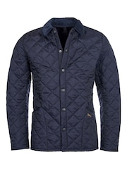 Barbour® Navy Heritage Liddesdale Slim Fit Quilted Jacket - Image 11 of 12