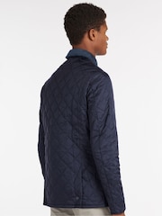 Barbour® Navy Heritage Liddesdale Slim Fit Quilted Jacket - Image 3 of 12