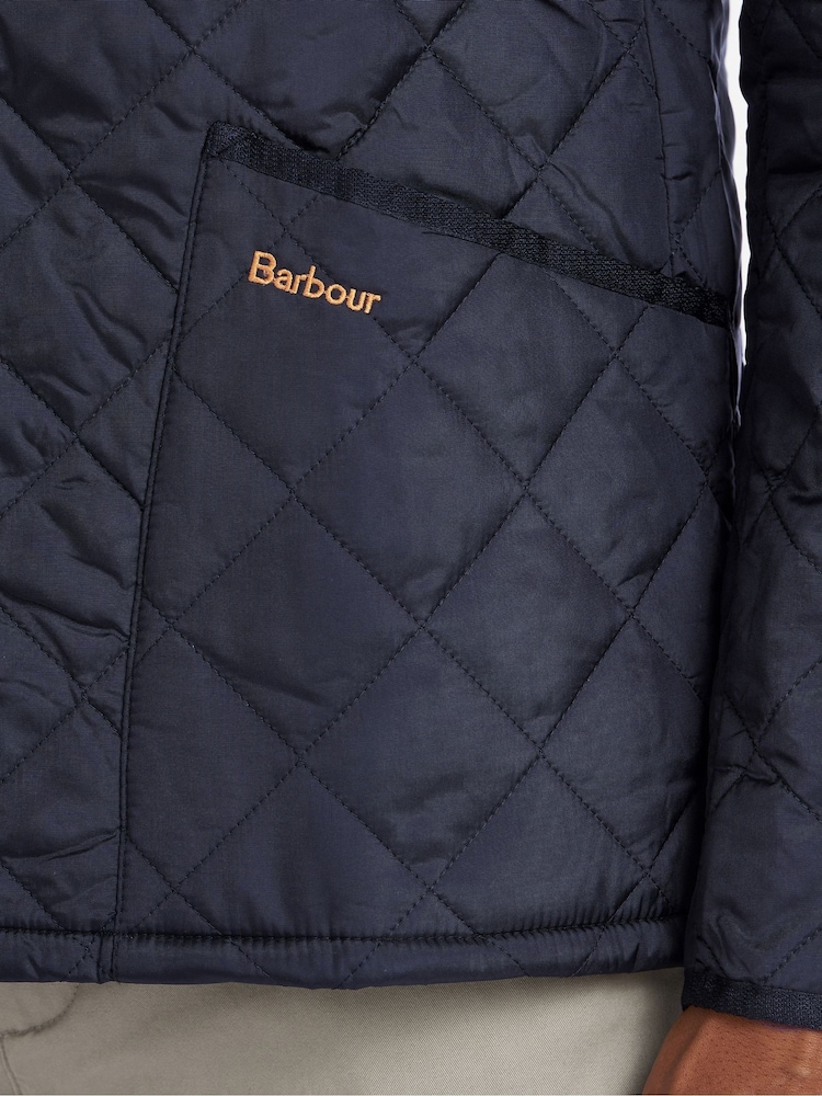 Barbour® Navy Heritage Liddesdale Slim Fit Quilted Jacket - Image 5 of 12