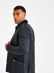 Barbour® Navy Heritage Liddesdale Slim Fit Quilted Jacket - Image 6 of 12