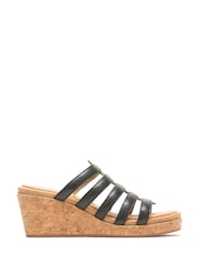 Schwarz - Hush Puppies Willow Sandalen mit Keilabsatz - Bild 1 von 5