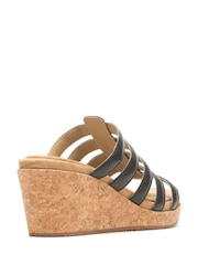 Schwarz - Hush Puppies Willow Sandalen mit Keilabsatz - Bild 2 von 5