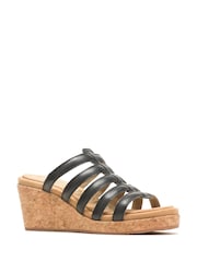 Schwarz - Hush Puppies Willow Sandalen mit Keilabsatz - Bild 4 von 5