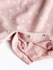 Pink Bunny Baby Vest Rompers 3 Pack - Image 10 of 10