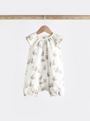 Pink Bunny Baby Vest Rompers 3 Pack - Image 6 of 10