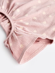 Pink Bunny Baby Vest Rompers 3 Pack - Image 8 of 10