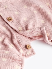 Pink Bunny Baby Vest Rompers 3 Pack - Image 9 of 10