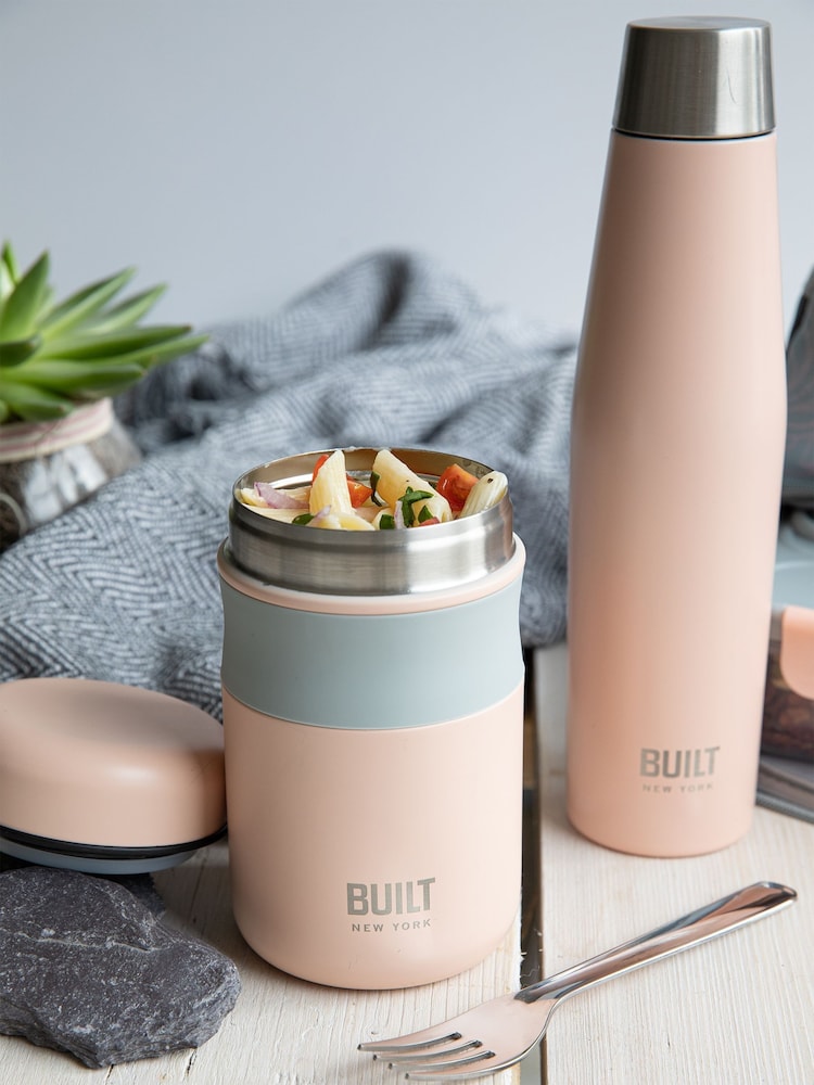 BUILT Pink Mindful 490ml Food Flask - Image 1 of 2