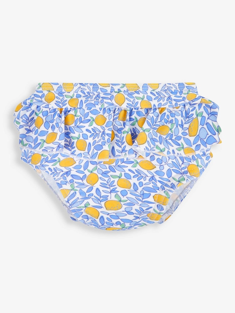 JoJo Maman Bébé Blue Lemon UPF 50 2-Piece Rash Vest Set - Image 5 of 5