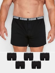 BadRhino Big & Tall Black Boxers 5 Packs - Image 1 of 3