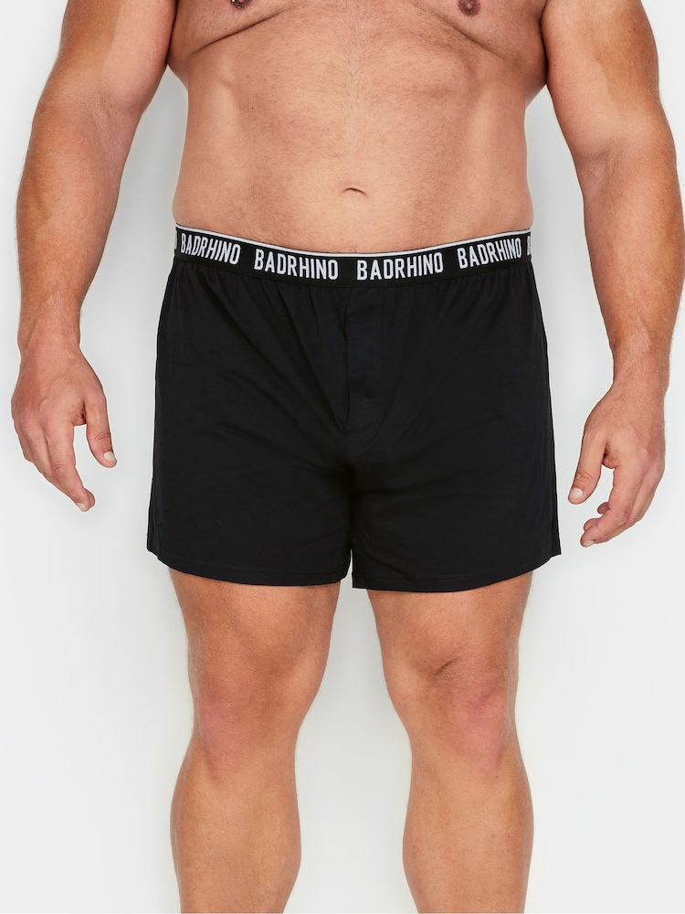 BadRhino Big & Tall Black Boxers 5 Packs - Image 2 of 3