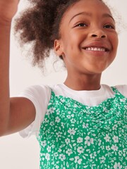 Floral 2-In-1 Crinkle Jersey Dress and T-Shirt Set (3-16yrs) - Image 3 of 6