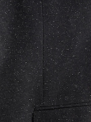 Black Slim Fit Nova Fides Italian Fabric Textured Suit Jacket - Image 12 of 13