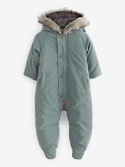 FatFace Green Baby Snowsuit - Image 3 of 10