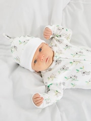 JoJo Maman Bébé White Koala Hat - Image 1 of 4